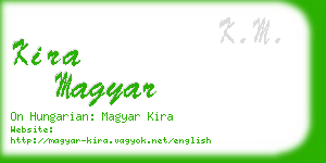kira magyar business card
